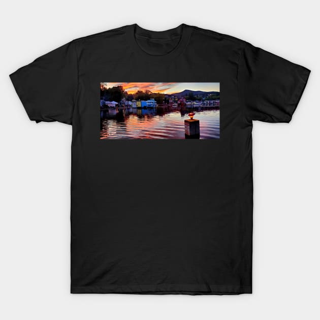 Harbor Sunset T-Shirt by PaulGi